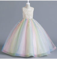 Load image into Gallery viewer, Kid Big Kid Girls Color-blocking Dresses Wholesale 230413175
