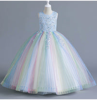 Load image into Gallery viewer, Kid Big Kid Girls Color-blocking Dresses Wholesale 230413175
