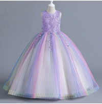 Load image into Gallery viewer, Kid Big Kid Girls Color-blocking Dresses Wholesale 230413175
