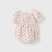 Load image into Gallery viewer, Baby Girls Fruit Print Rompers Wholesale 230413185
