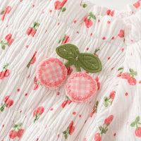 Load image into Gallery viewer, Baby Girls Fruit Print Rompers Wholesale 230413185
