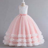 Load image into Gallery viewer, Kid Girls Color-blocking Lace Princess Dresses Wholesale 230413213
