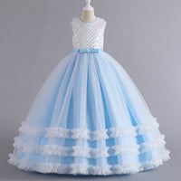 Load image into Gallery viewer, Kid Girls Color-blocking Lace Princess Dresses Wholesale 230413213
