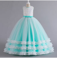 Load image into Gallery viewer, Kid Girls Color-blocking Lace Princess Dresses Wholesale 230413213
