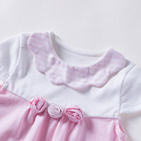 Load image into Gallery viewer, Baby Girls Color-blocking Rompers Wholesale 23041333
