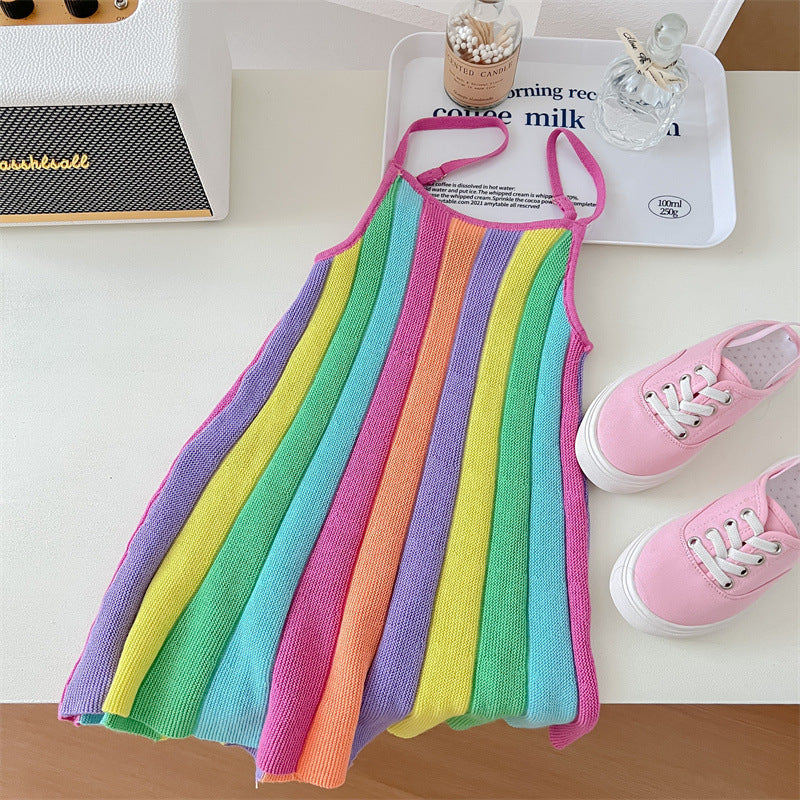 Baby Kid Girls Color-blocking Dresses Wholesale 230413340