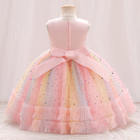Load image into Gallery viewer, Kid Girls Color-blocking Dressy Princess Dresses Wholesale 230413350
