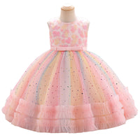 Load image into Gallery viewer, Kid Girls Color-blocking Dressy Princess Dresses Wholesale 230413350

