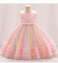 Load image into Gallery viewer, Kid Girls Color-blocking Dressy Princess Dresses Wholesale 230413350
