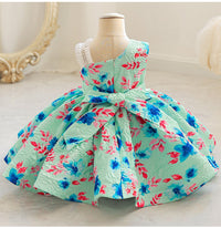 Load image into Gallery viewer, Baby Kid Girls Color-blocking Flower Print Dressy Princess Dresses Wholesale 230413351
