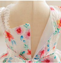 Load image into Gallery viewer, Baby Kid Girls Color-blocking Flower Print Dressy Princess Dresses Wholesale 230413351
