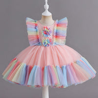 Load image into Gallery viewer, Baby Kid Girls Color-blocking Dressy Princess Dresses Wholesale 230413371
