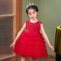 Load image into Gallery viewer, Kid Girls Solid Color Birthday Party Dresses Princess Dresses Wholesale 230413395
