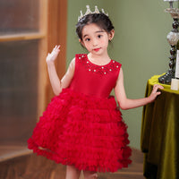 Load image into Gallery viewer, Kid Girls Solid Color Birthday Party Dresses Princess Dresses Wholesale 230413395
