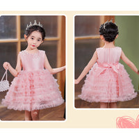 Load image into Gallery viewer, Kid Girls Solid Color Birthday Party Dresses Princess Dresses Wholesale 230413395
