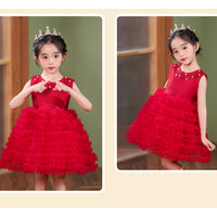 Load image into Gallery viewer, Kid Girls Solid Color Birthday Party Dresses Princess Dresses Wholesale 230413395
