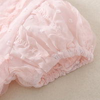 Load image into Gallery viewer, Baby Girls Solid Color Bow Rompers Wholesale 230413396
