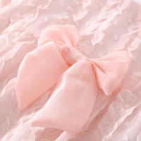 Load image into Gallery viewer, Baby Girls Solid Color Bow Rompers Wholesale 230413396
