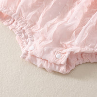 Load image into Gallery viewer, Baby Girls Solid Color Bow Rompers Wholesale 230413396
