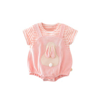 Load image into Gallery viewer, Baby Girls Striped Rabbit Rompers Wholesale 230413421
