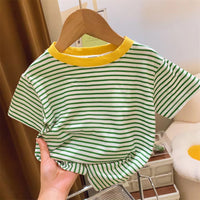 Load image into Gallery viewer, Baby Kid Girls Striped T-Shirts Wholesale 230413437

