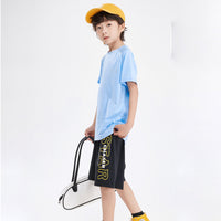 Load image into Gallery viewer, Kid Unisex Solid Color Letters Sports T-Shirts Wholesale 230413453
