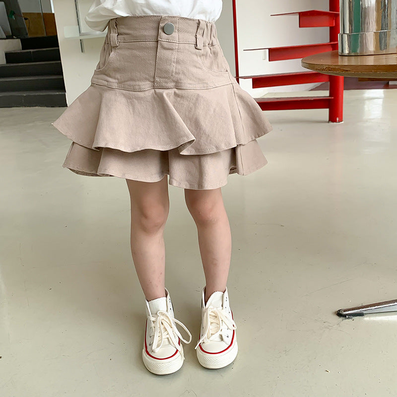 Baby Kid Girls Solid Color Skirts Wholesale 230413525