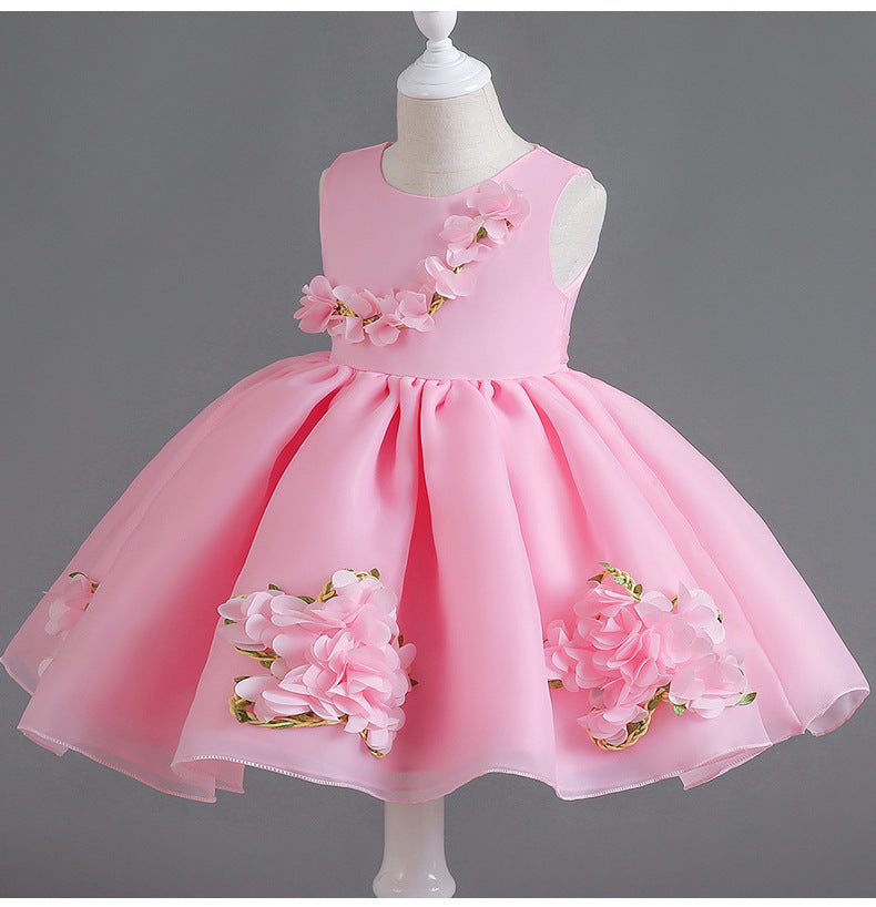 Baby Kid Girls Flower Dressy Dresses Princess Dresses Wholesale 230413552