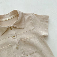 Load image into Gallery viewer, Baby Unisex Solid Color Rompers Wholesale 230413577
