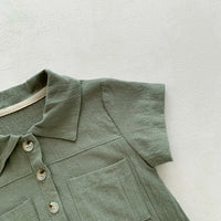 Load image into Gallery viewer, Baby Unisex Solid Color Rompers Wholesale 230413577
