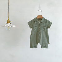 Load image into Gallery viewer, Baby Unisex Solid Color Rompers Wholesale 230413577
