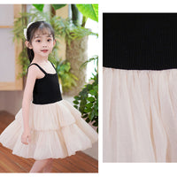 Load image into Gallery viewer, Baby Kid Girls Solid Color Color-blocking Dresses Wholesale 230413587
