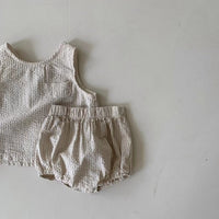 Load image into Gallery viewer, 2 Pieces Set Baby Unisex Striped Tank Tops And Shorts Wholesale 230413590
