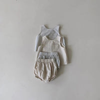 Load image into Gallery viewer, 2 Pieces Set Baby Unisex Striped Tank Tops And Shorts Wholesale 230413590
