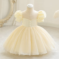 Load image into Gallery viewer, Baby Kid Girls Solid Color Dressy Princess Dresses Wholesale 230413599
