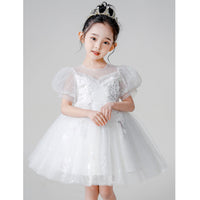 Load image into Gallery viewer, Kid Girls Solid Color Dressy Princess Dresses Wholesale 230413606
