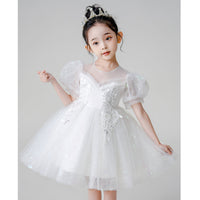 Load image into Gallery viewer, Kid Girls Solid Color Dressy Princess Dresses Wholesale 230413606
