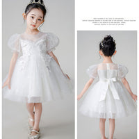 Load image into Gallery viewer, Kid Girls Solid Color Dressy Princess Dresses Wholesale 230413606
