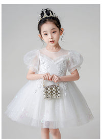 Load image into Gallery viewer, Kid Girls Solid Color Dressy Princess Dresses Wholesale 230413606
