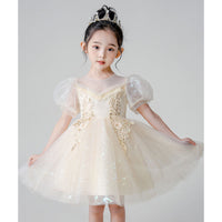 Load image into Gallery viewer, Kid Girls Solid Color Dressy Princess Dresses Wholesale 230413606

