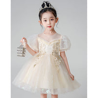 Load image into Gallery viewer, Kid Girls Solid Color Dressy Princess Dresses Wholesale 230413606
