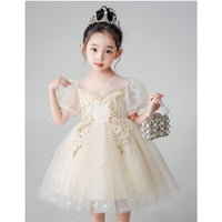 Load image into Gallery viewer, Kid Girls Solid Color Dressy Princess Dresses Wholesale 230413606
