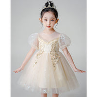 Load image into Gallery viewer, Kid Girls Solid Color Dressy Princess Dresses Wholesale 230413606
