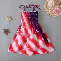 Load image into Gallery viewer, Baby Kid Girls Star Print Independence Day Dresses Wholesale 23053102

