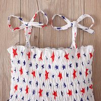Load image into Gallery viewer, Baby Kid Girls Star Print Independence Day Dresses Wholesale 23053102
