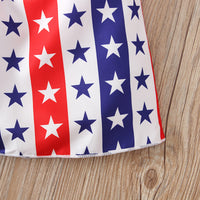 Load image into Gallery viewer, Baby Kid Girls Star Print Independence Day Dresses Wholesale 23053102

