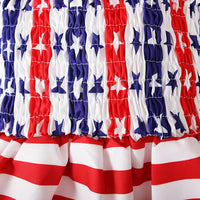 Load image into Gallery viewer, Baby Kid Girls Star Print Independence Day Dresses Wholesale 23053102
