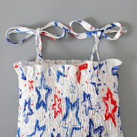 Load image into Gallery viewer, Baby Kid Girls Star Print Independence Day Dresses Wholesale 23053102
