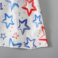 Load image into Gallery viewer, Baby Kid Girls Star Print Independence Day Dresses Wholesale 23053102
