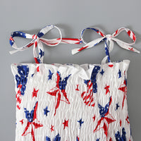 Load image into Gallery viewer, Baby Kid Girls Star Print Independence Day Dresses Wholesale 23053102
